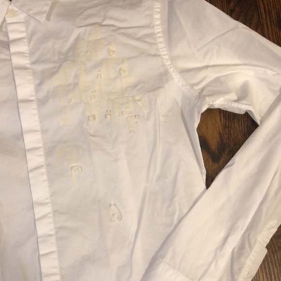 FENDI Dress Shirt with Logo Appliqués - Picture 2 of 9